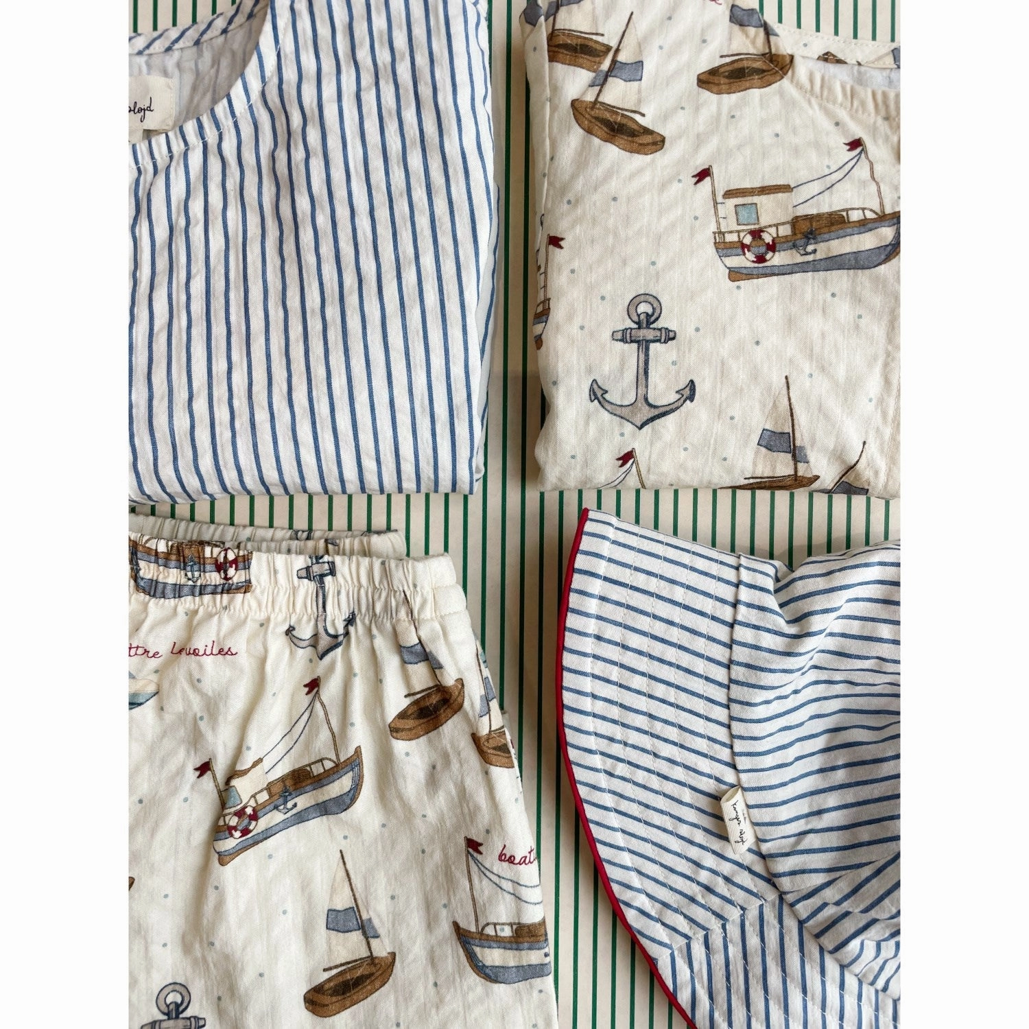 Eco Friendly Dye Konges Sl?jd Sail Away Ace Shirt