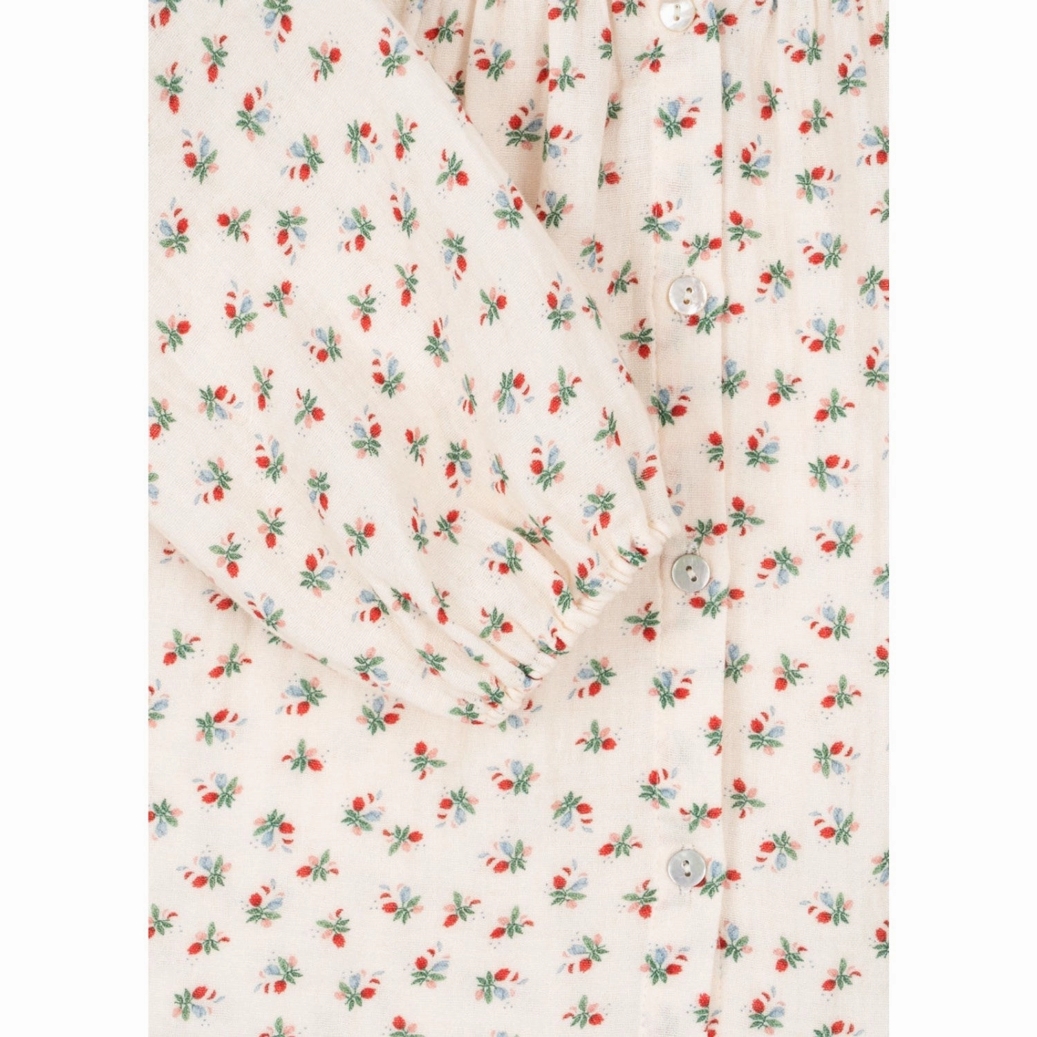 Konges Sl?jd Fleur Tricolore Coco Frill Shirt Gots checkered pattern Relaxed Vibe