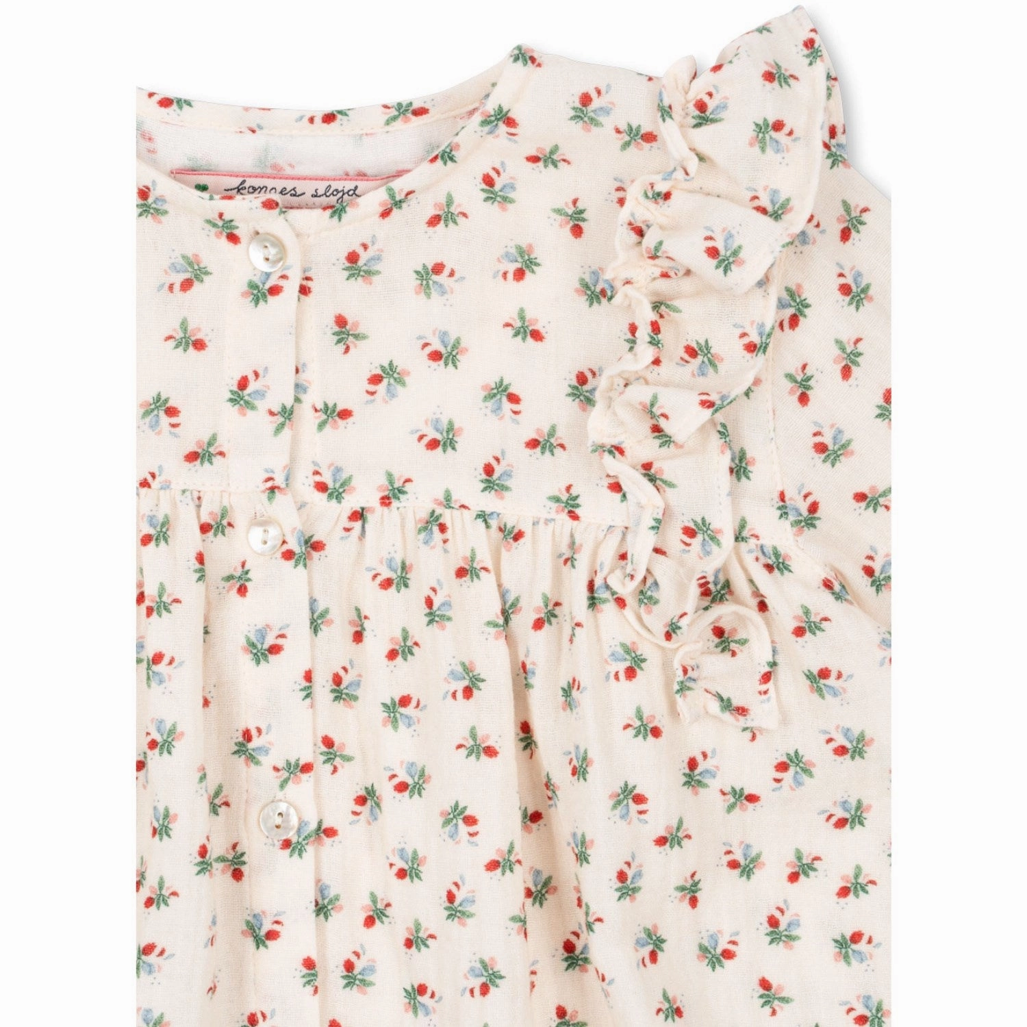 Lakeside Relaxation Sheer Panel Konges Sl?jd Fleur Tricolore Coco Frill Shirt Gots