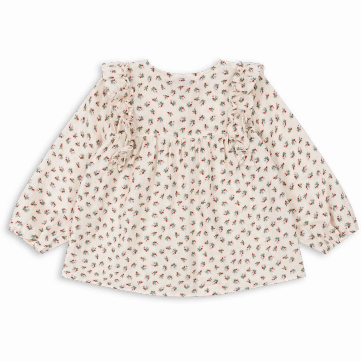 Modern Fashion Striped Design Konges Sl?jd Fleur Tricolore Coco Frill Shirt Gots