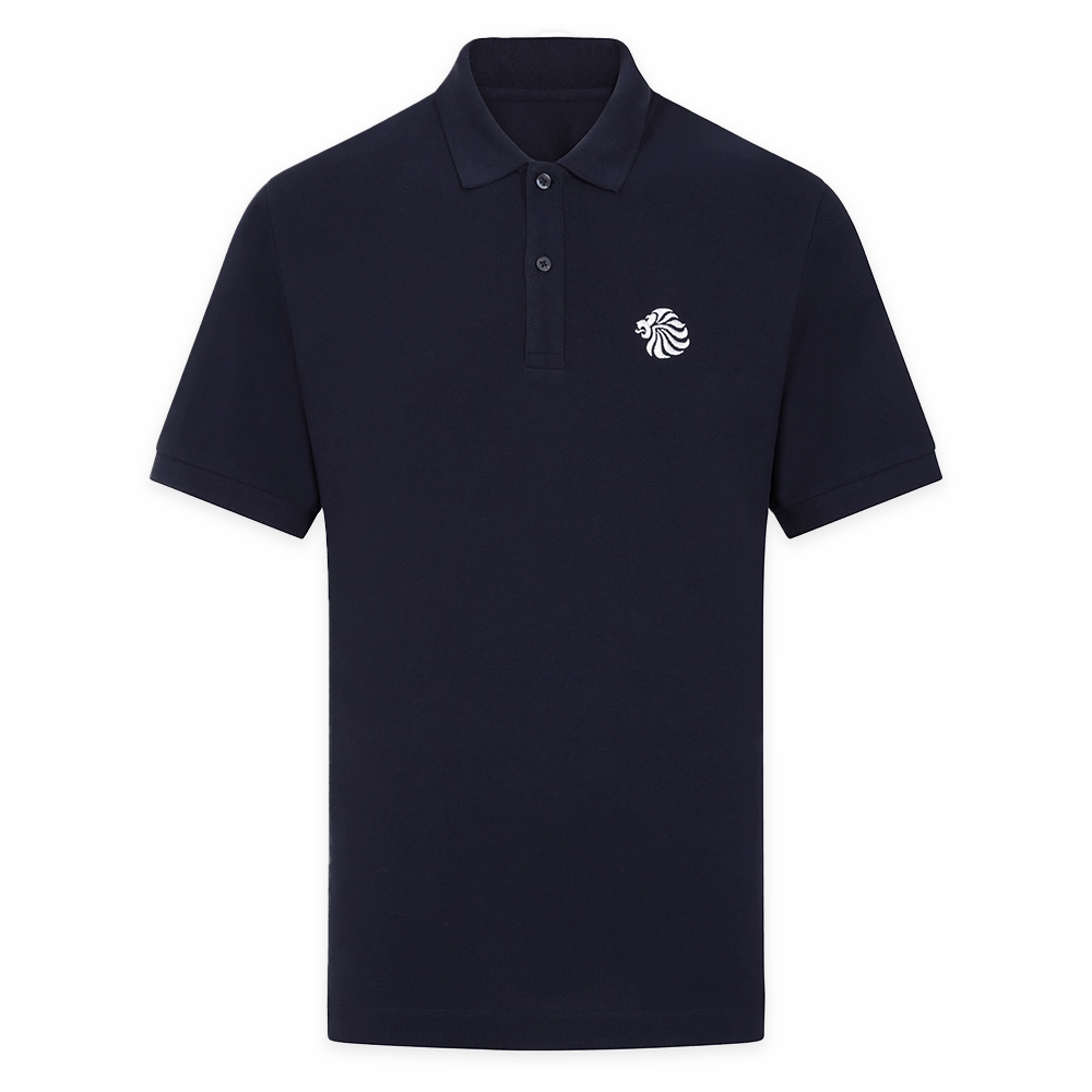 Light Wear ThermoregulatingFabric Adult Team GB Mono Lion Polo  - Navy