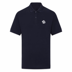 Light Wear ThermoregulatingFabric Adult Team GB Mono Lion Polo  - Navy