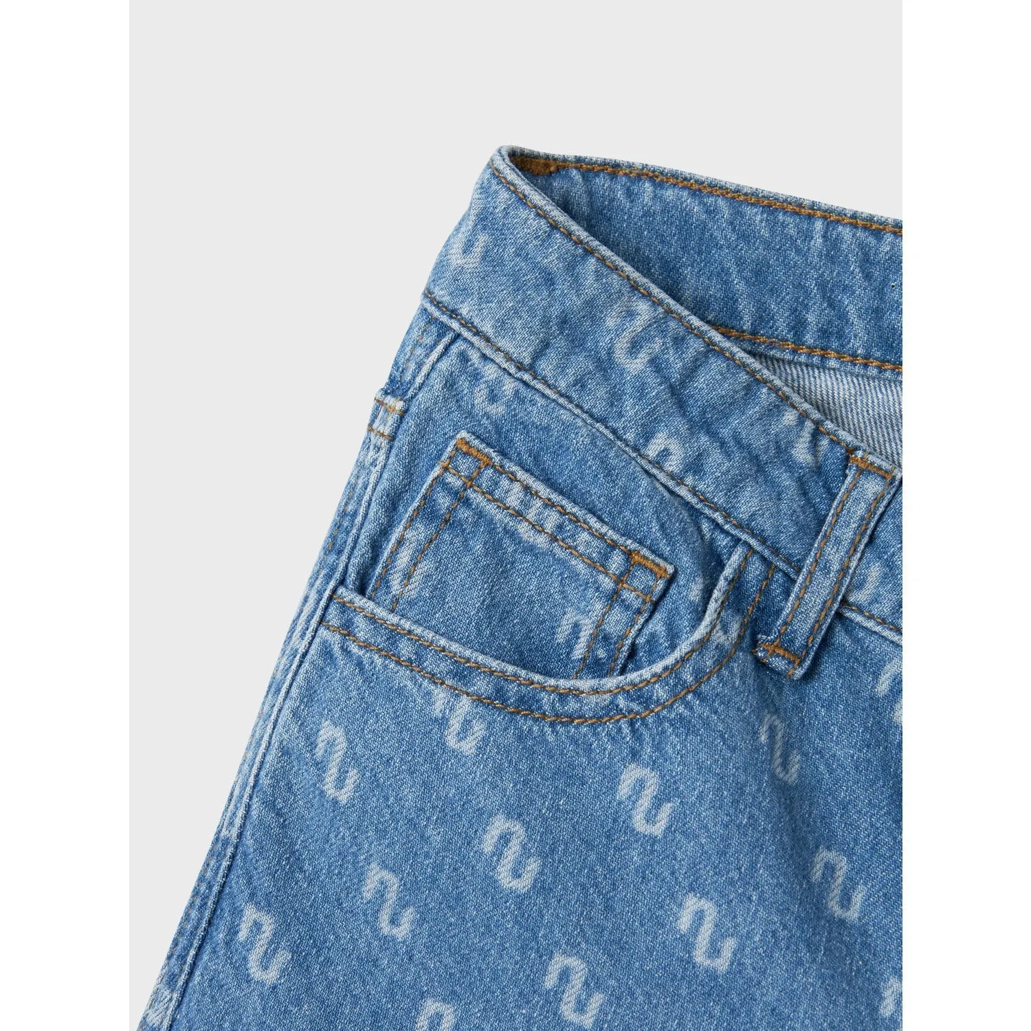 Pure Comfort Crisp Look Name It Medium Blue Denim Rose Wide Jeans