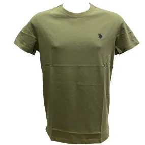 U.S. Polo Assn. maglietta manica corta da uomo in cotone Mick US41154004 248 verde oliva City Casual