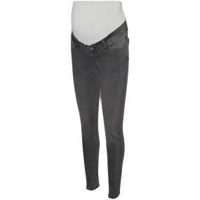 Mama;licious Dark Grey Denim Mlmila Slim Dg Jeans Noos Artist Vibe Weekend Warrior Gym Ready Street Fashion