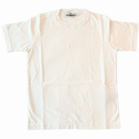 Stone Island Natural White Ss T-Shirt Spring Freshness