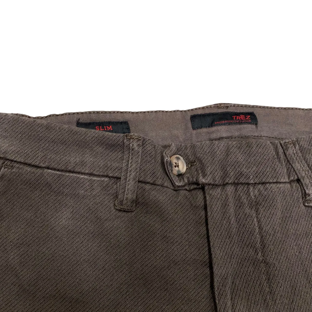 Trez pantalone da uomo slim fit Pratt M48423 382 sigaro Essential Wear