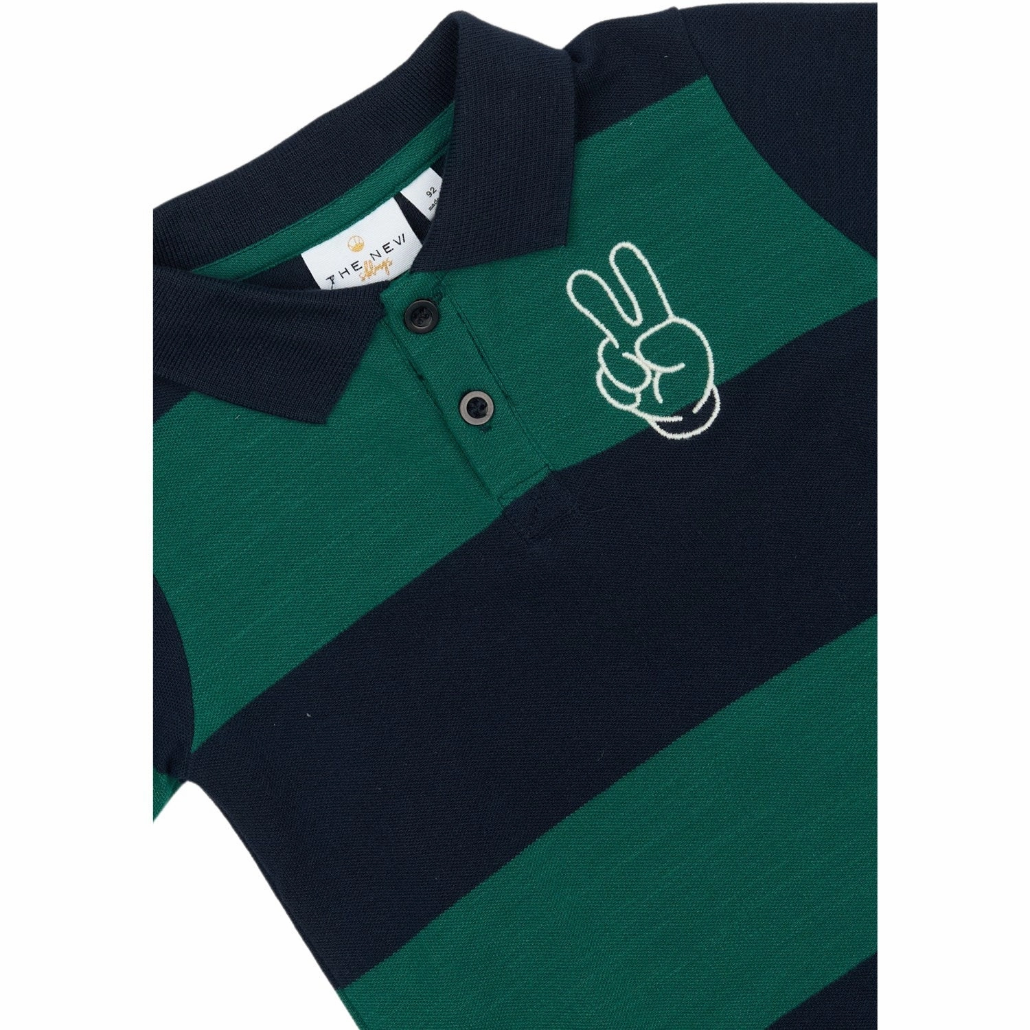 Ergonomic Back Panel THE NEW Siblings Navy Blazer Striped Pinon L_S Pique Polo