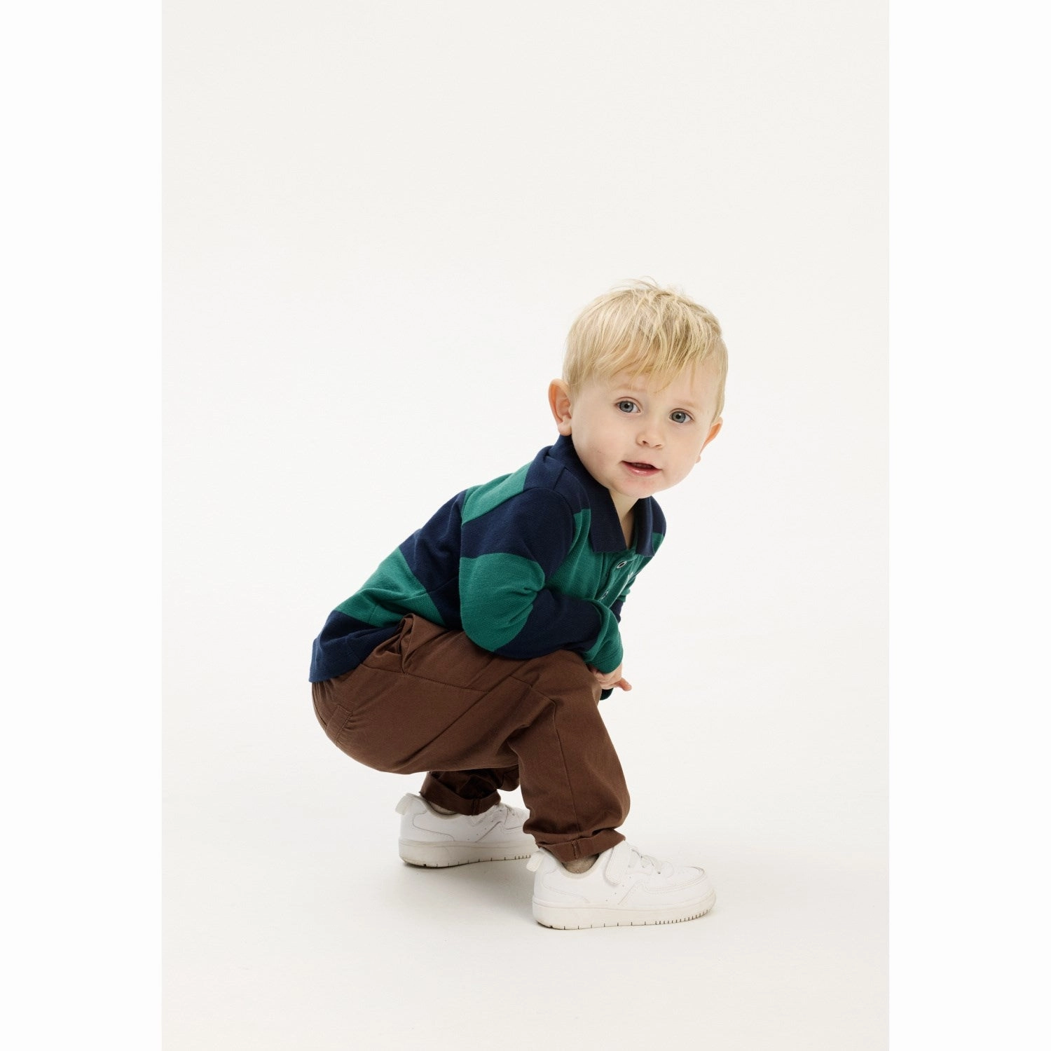 stain resistant coating THE NEW Siblings Navy Blazer Striped Pinon L_S Pique Polo