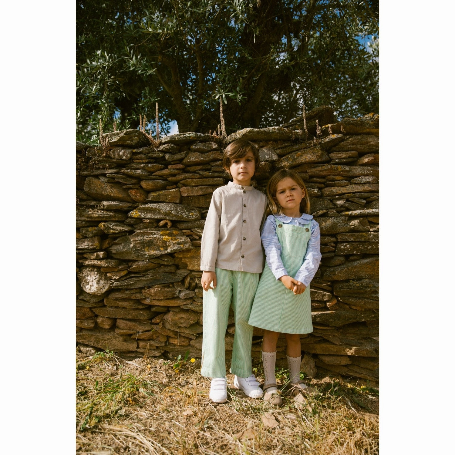 MarMar Cotton Texture Stone Wall Torben Shirt Petite Option