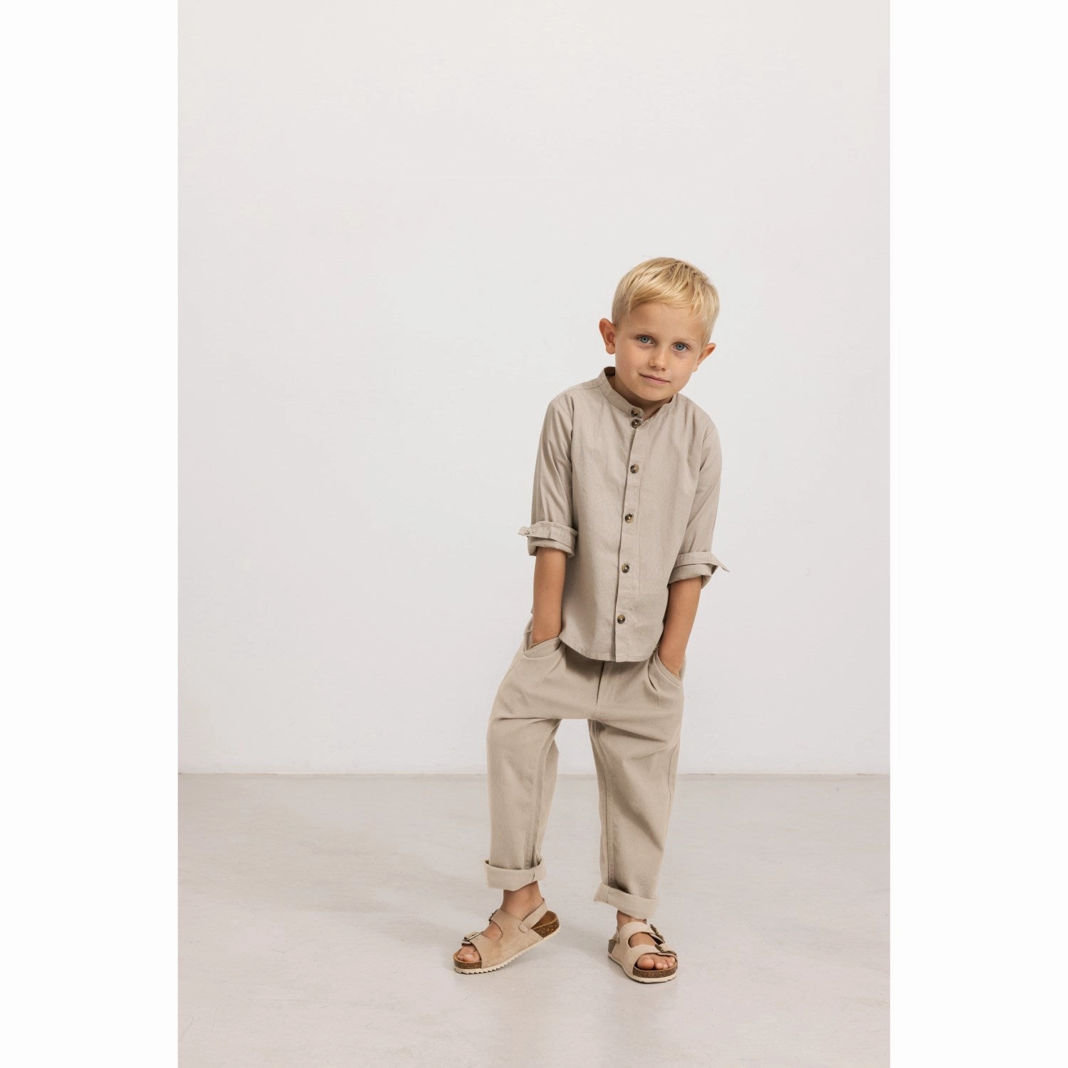 Reinforced Elasticity natural fiber MarMar Cotton Texture Stone Wall Torben Shirt