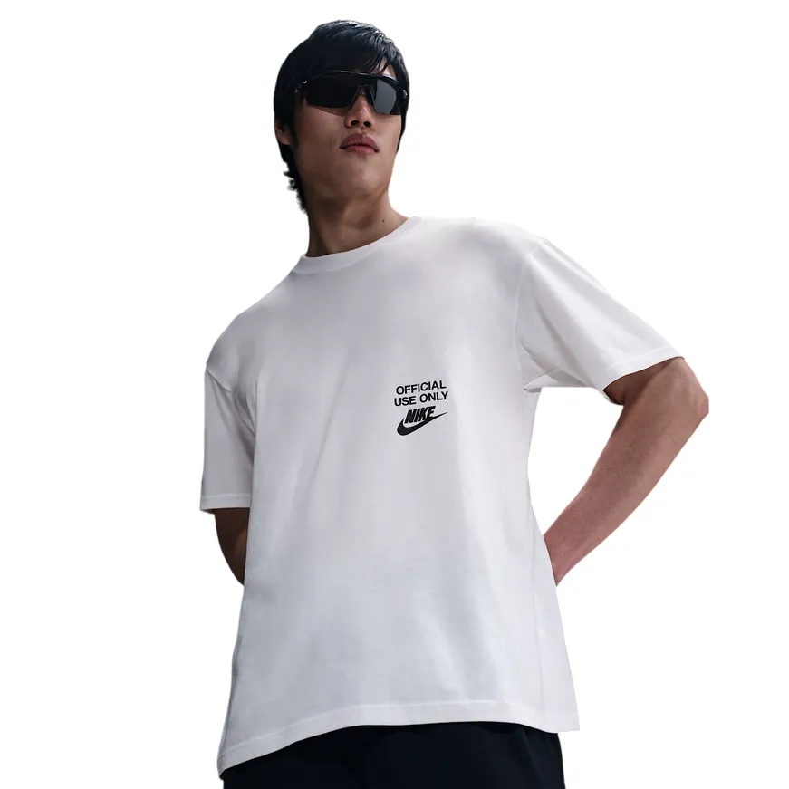 Nike maglietta manica corta da uomo Max90 HJ0774-100 bianco Loose fitting comfort