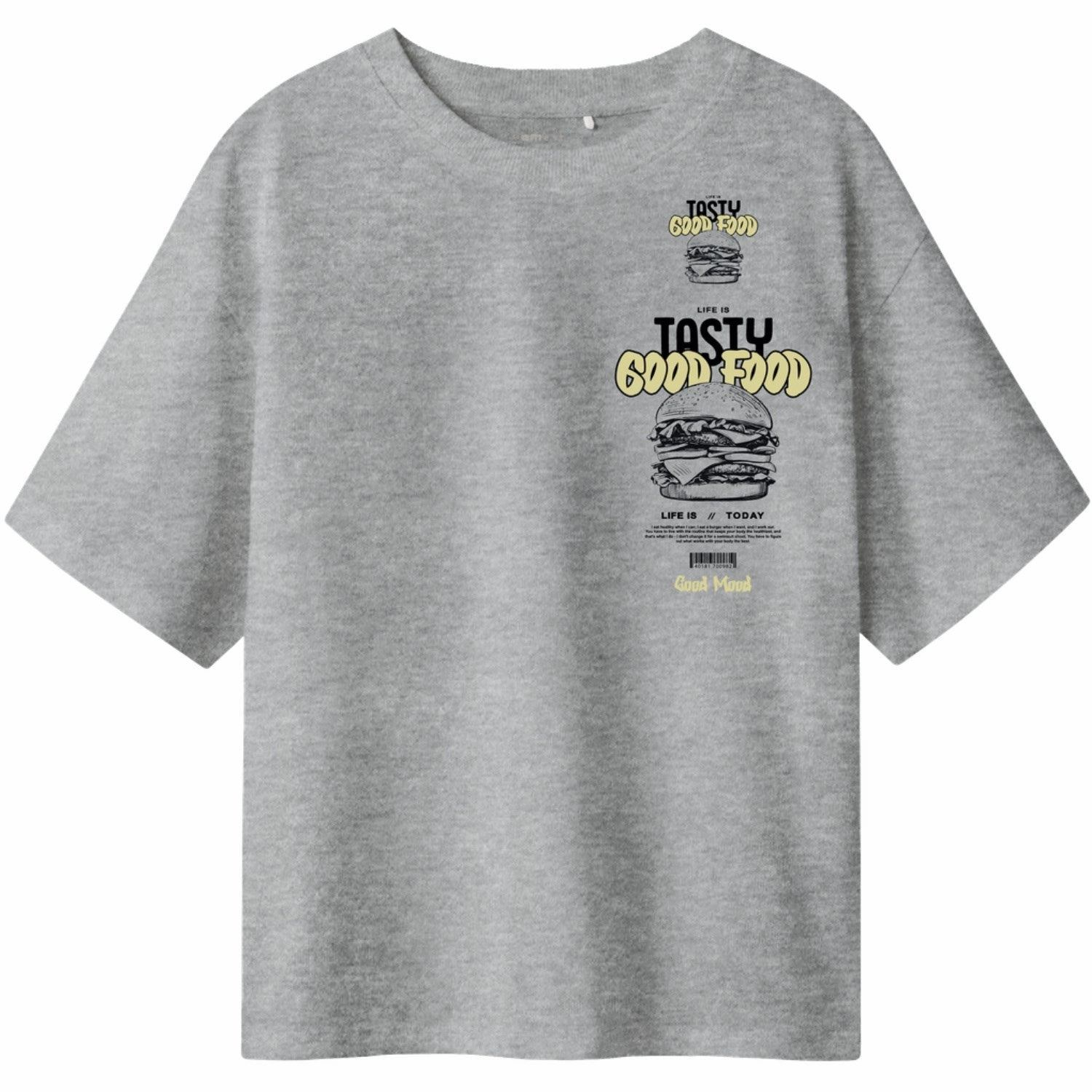 Comfy All-Day Chic Smart Name It Grey Melange Tibilbo T-Shirt