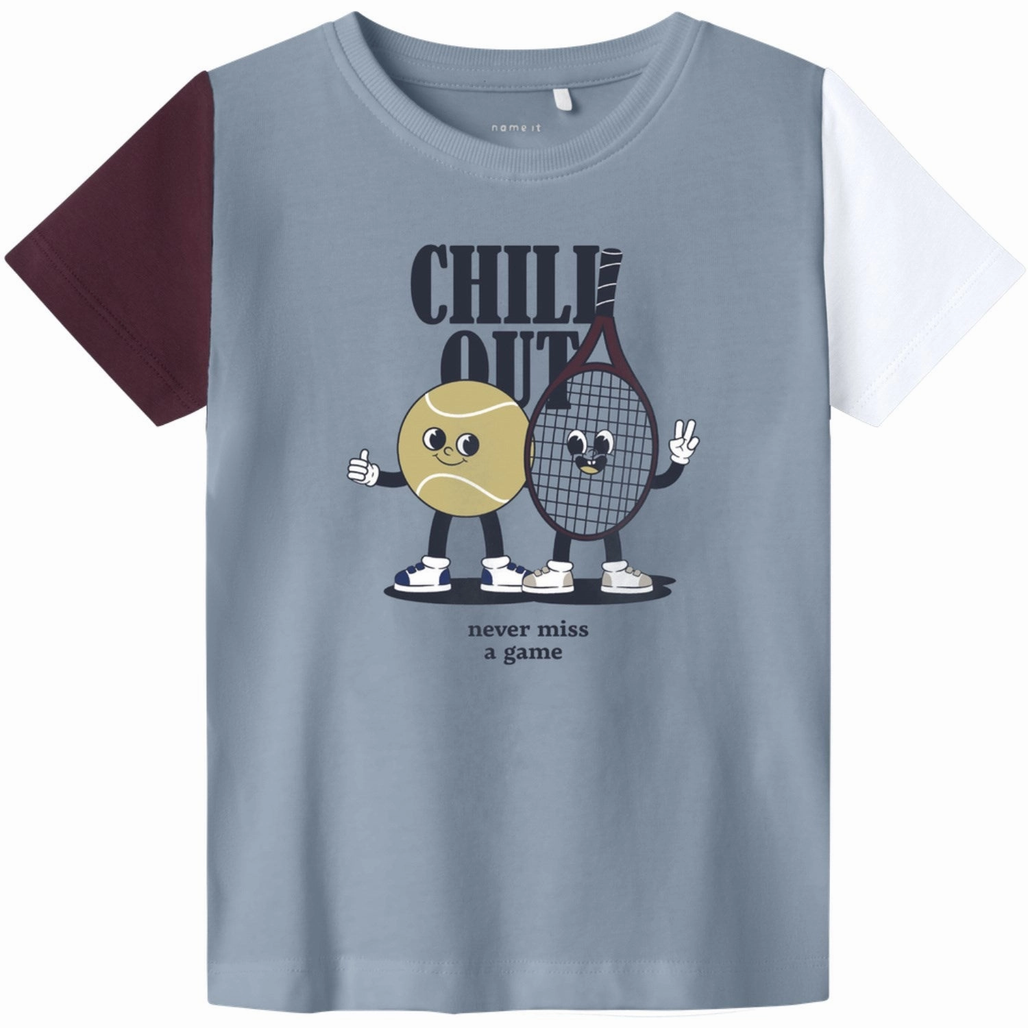 Name It Dusty Blue Nmmkyler Ss Top Box Everyday Look Soft and Light