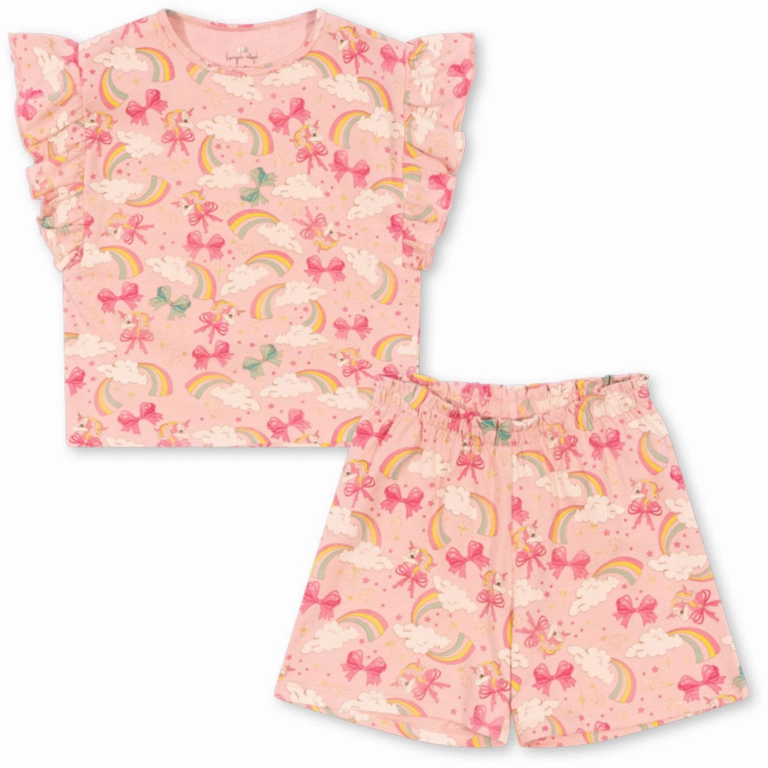 Konges Sl?jd Rainbow Bow Lin Frill Set Gots Tagless Design Versatile and Comfortable