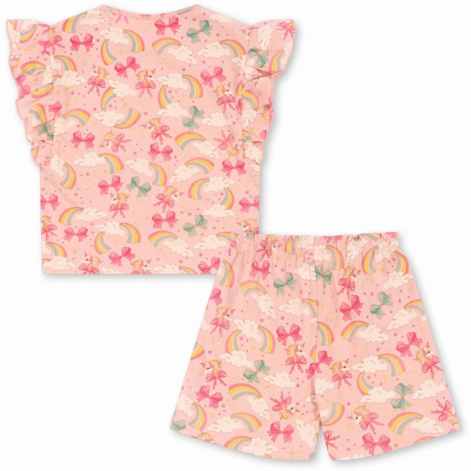 Casual Style Wear Minimal Comfort Style Konges Sl?jd Rainbow Bow Lin Frill Set Gots