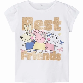 Name It Bright White Amanda Peppa Pig T-Shirt Chill Vibe