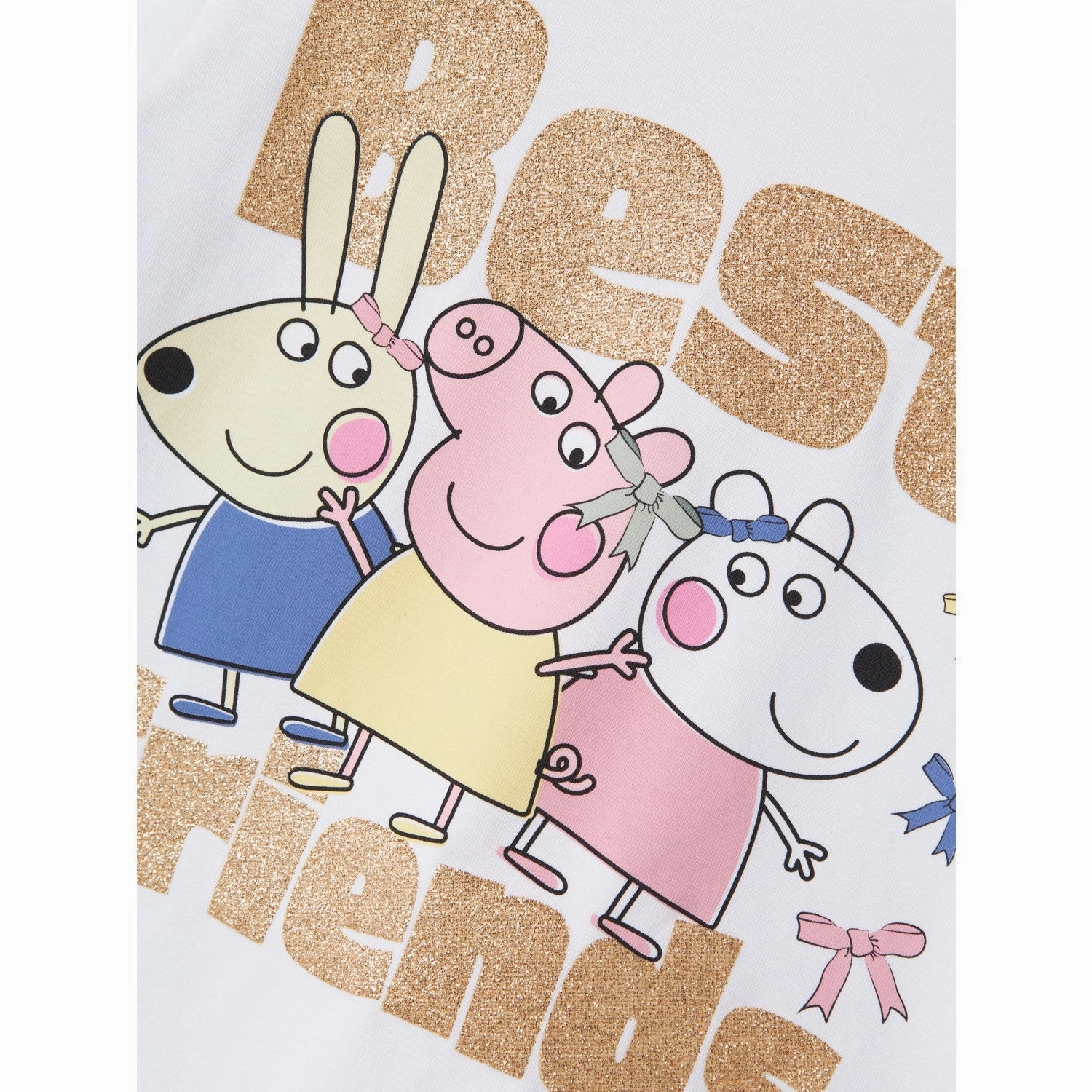 Name It Bright White Amanda Peppa Pig T-Shirt Casual Essentials Wear Soft & Smooth