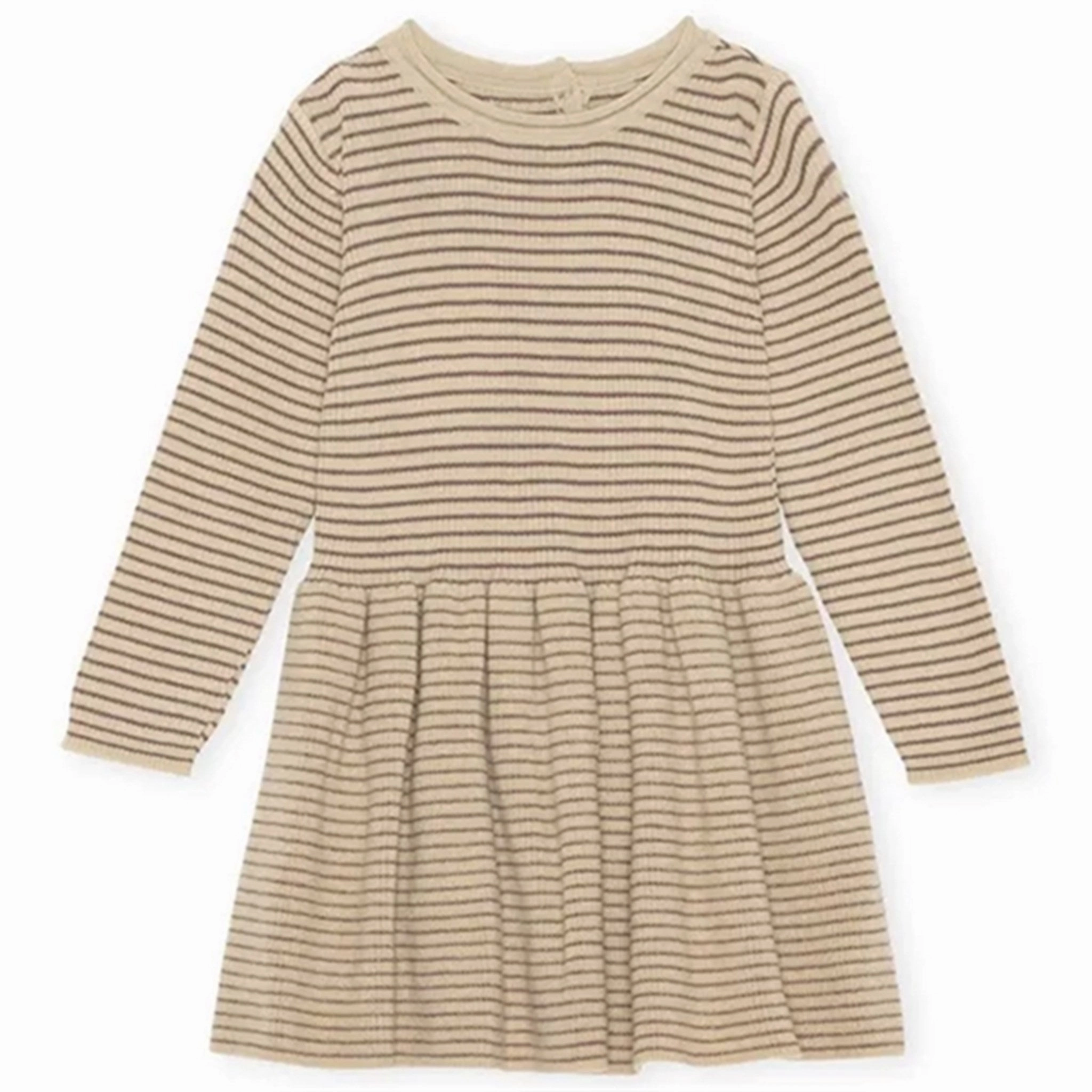 Neutral Finish Konges Sl?jd Peppercorn Stripe Meo Button Dress