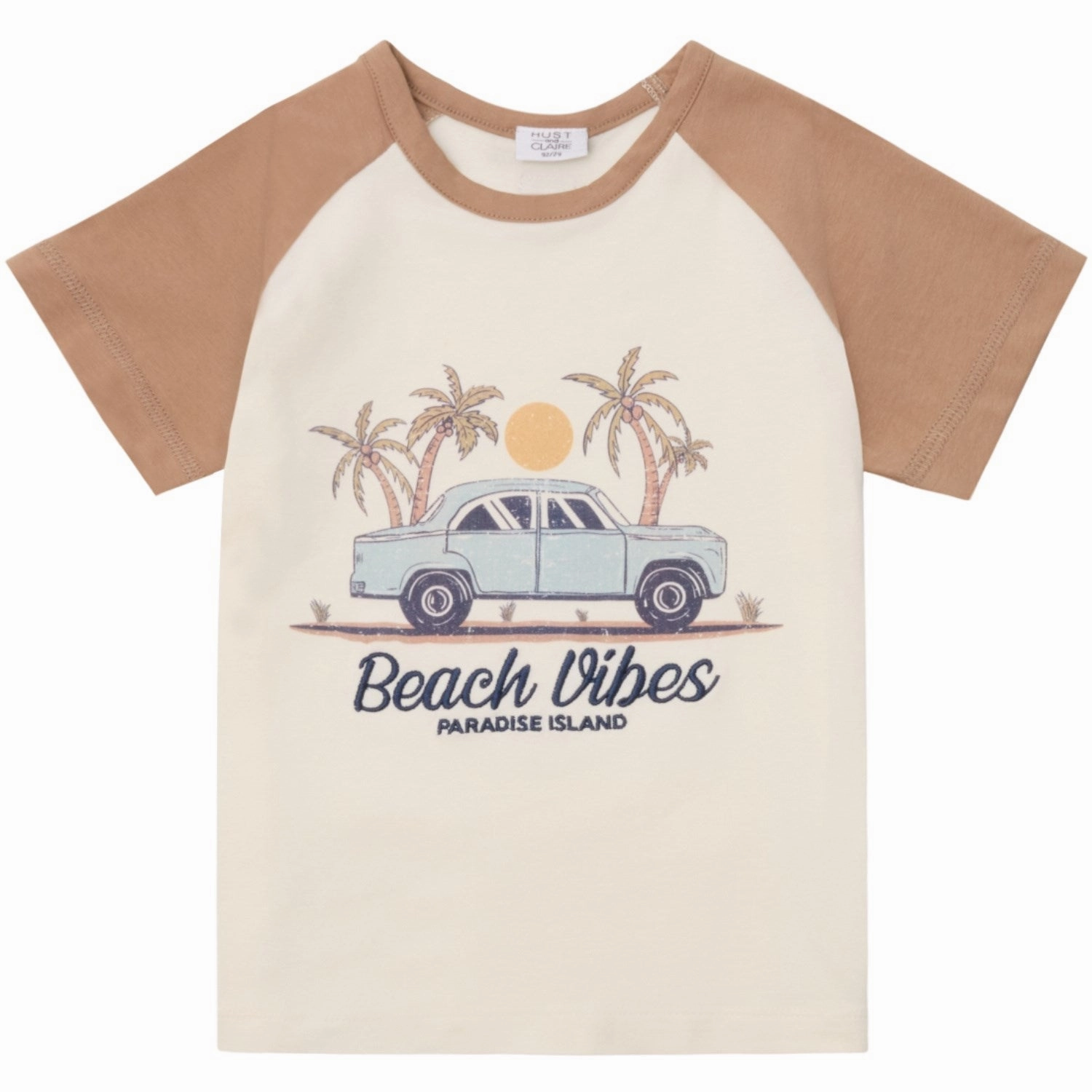 Hust & Claire Warm Sand Anton T-shirt Modern Comfort Style Bold and Comfortable