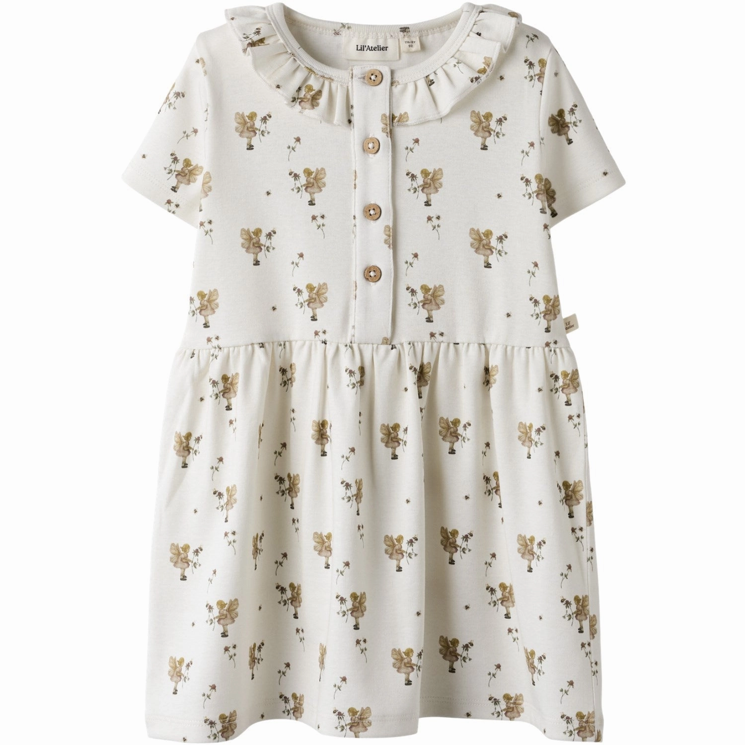 Lil'Atelier Coconut Milk Nmflayo Loa Ss Dress Lil Bold Movement
