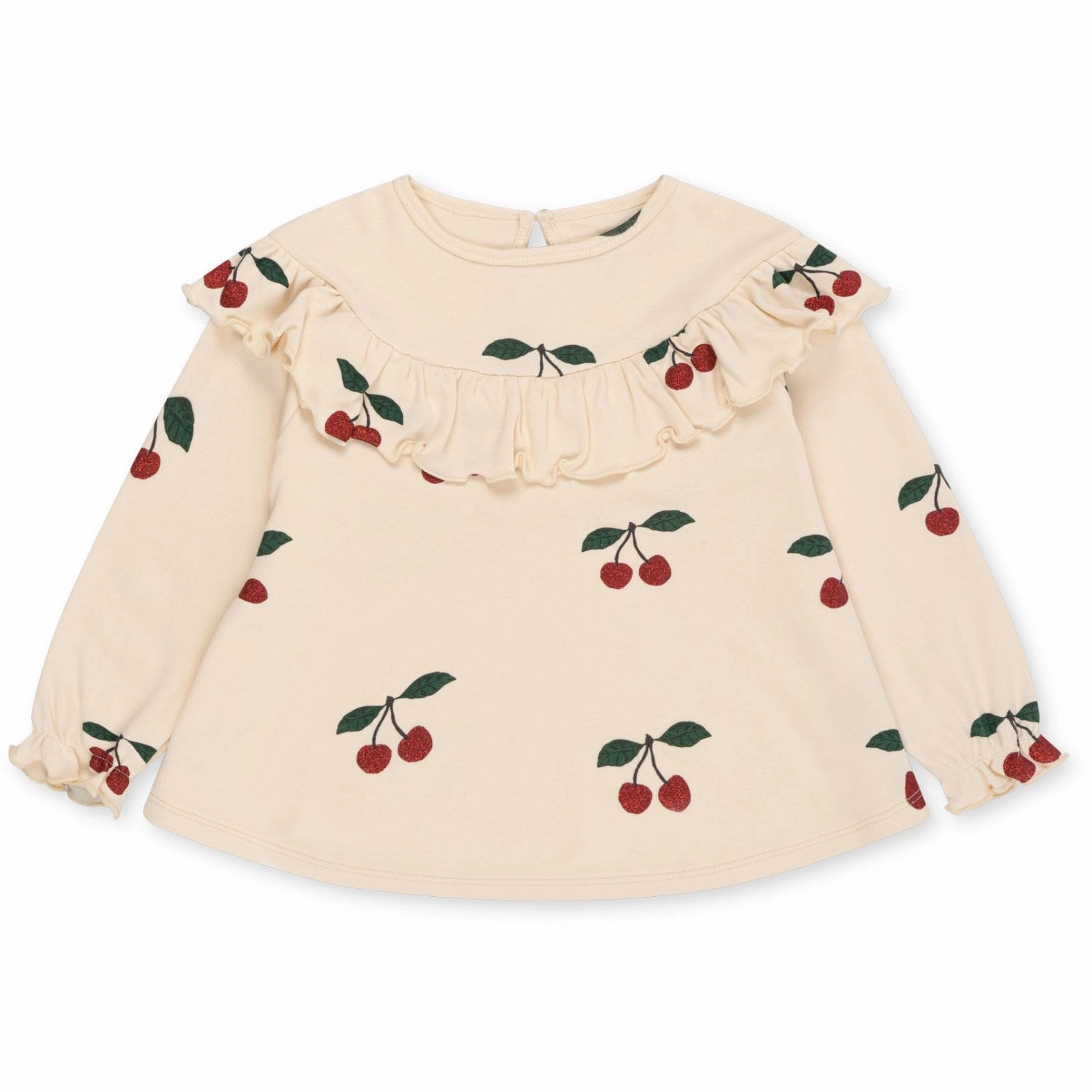 stain resistant coating Konges Sl?jd Ma Grande Cerise Glitter Malli Glitter Blouse GOTS