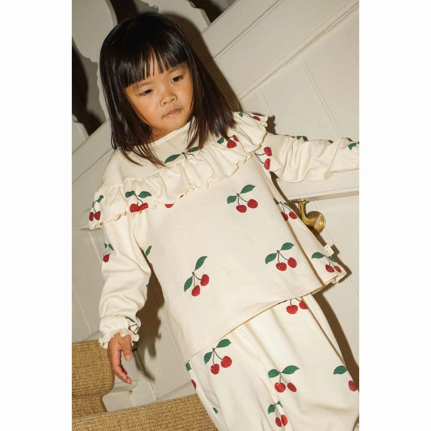 Konges Sl?jd Ma Grande Cerise Glitter Malli Glitter Blouse GOTS Trendsetting Design