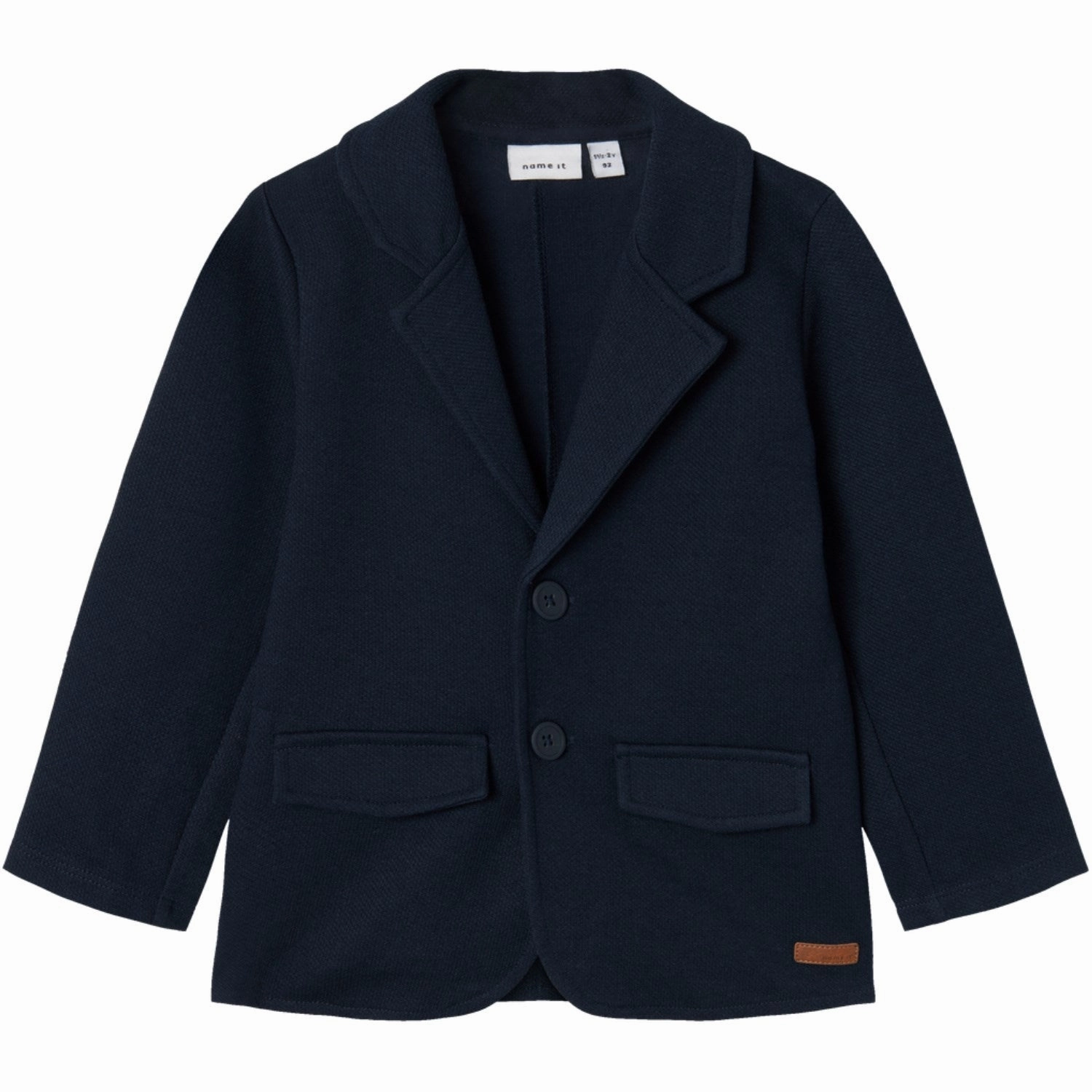 Sharp Wear No Gap Closure System Name It Dark Sapphire Robino Sweat Blazer