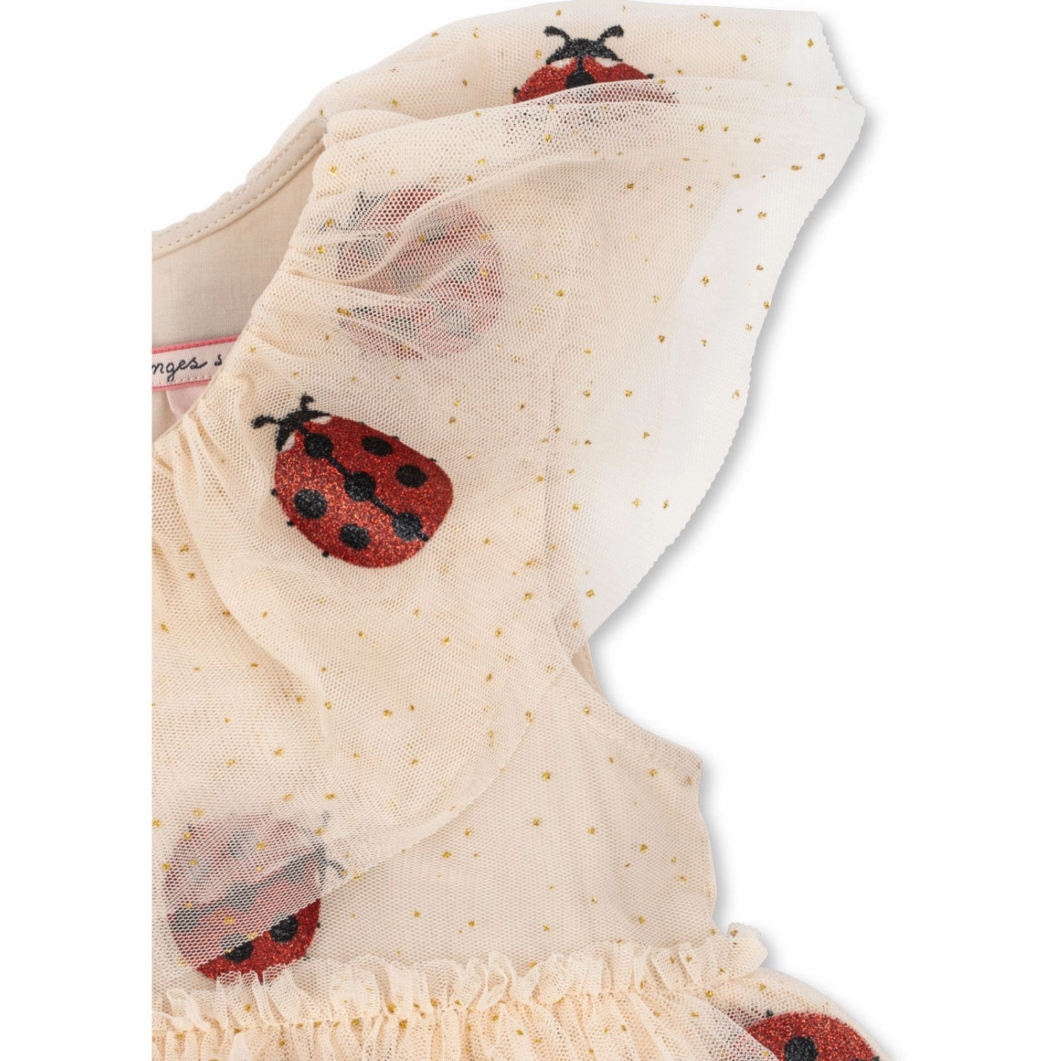 Konges Sl?jd Ladybug Glitter Fayette Dress BreathableLining Inner Glow