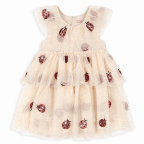 Flare Hem Art Soul Konges Sl?jd Ladybug Glitter Fayette Dress