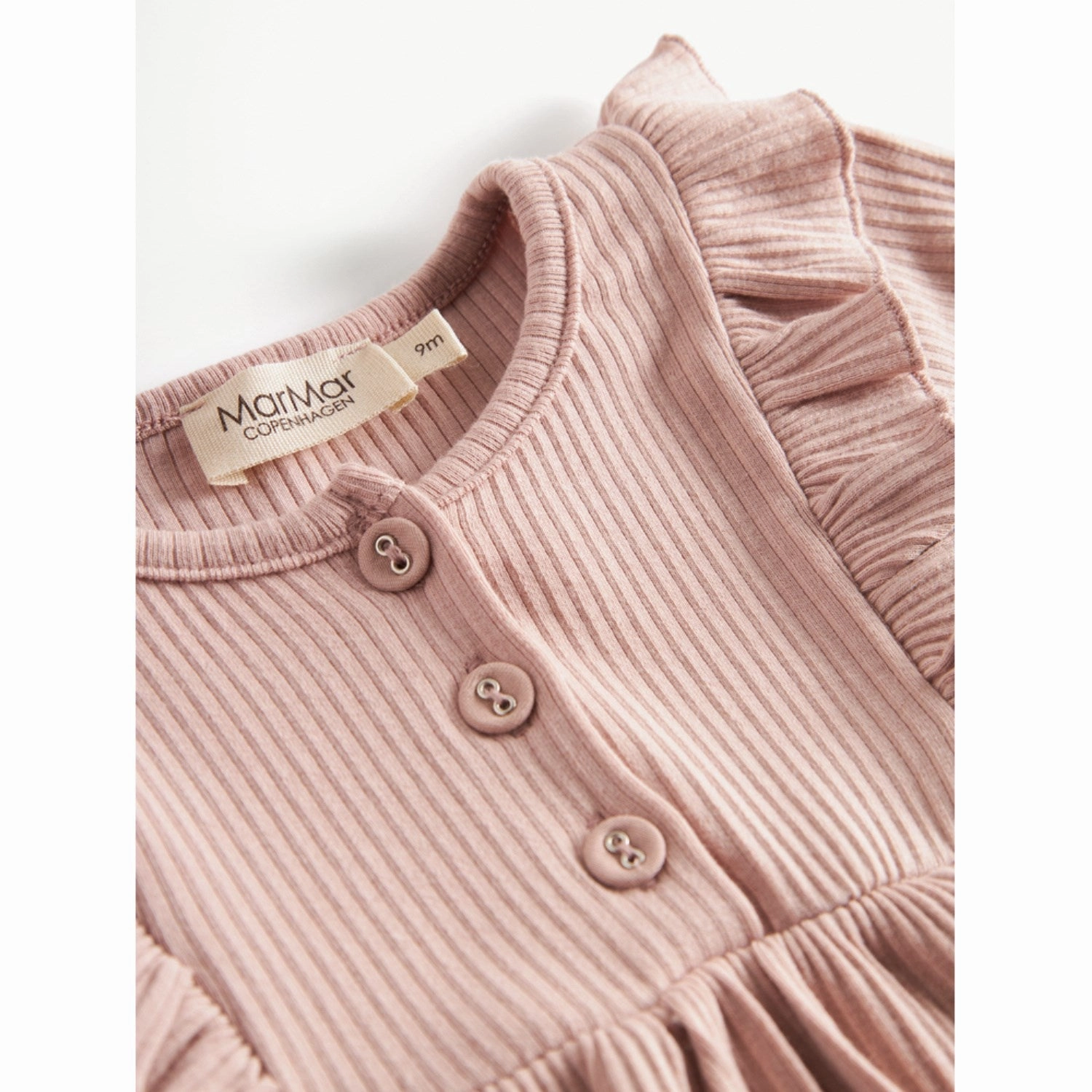 MarMar Modal Faded Rose Rosa Frill Dress Cool Palette