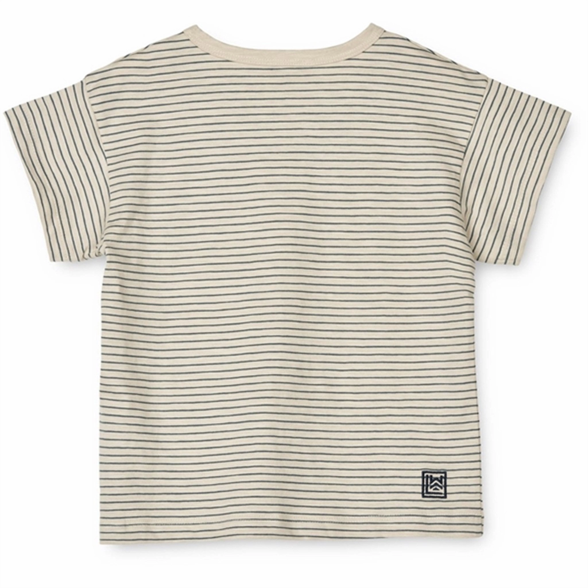 Liewood Y/D Stripes Whale Blue/Sandy Dodoma Stripe T-shirt Smart Comfort Skin Friendly Lining