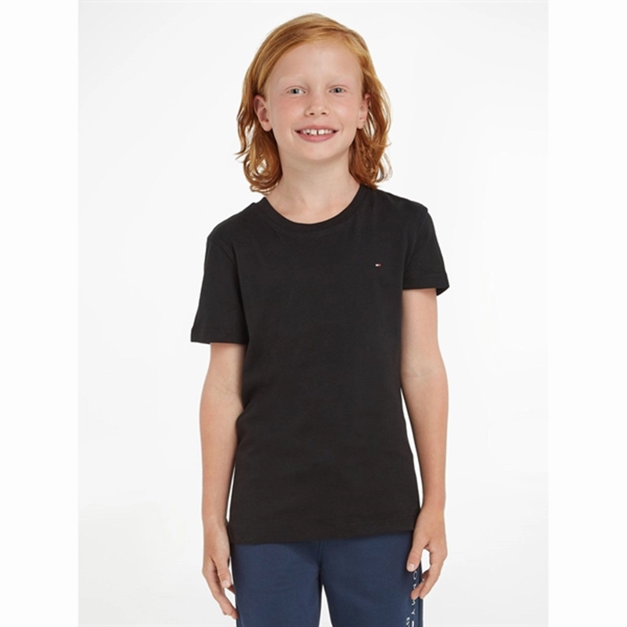 Tommy Hilfiger Boy Basic CN T-Shirt Meteorite Essential Clothing Office Casual