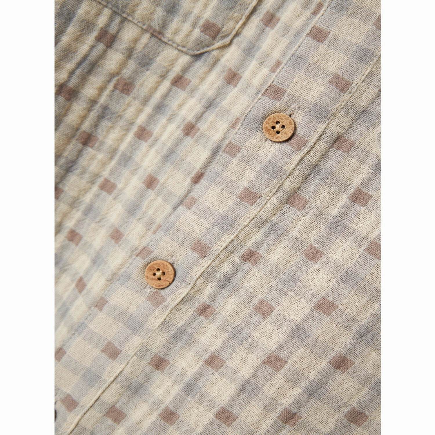 Lil'Atelier Bleached Sand Joey Shirt stain resistant coating