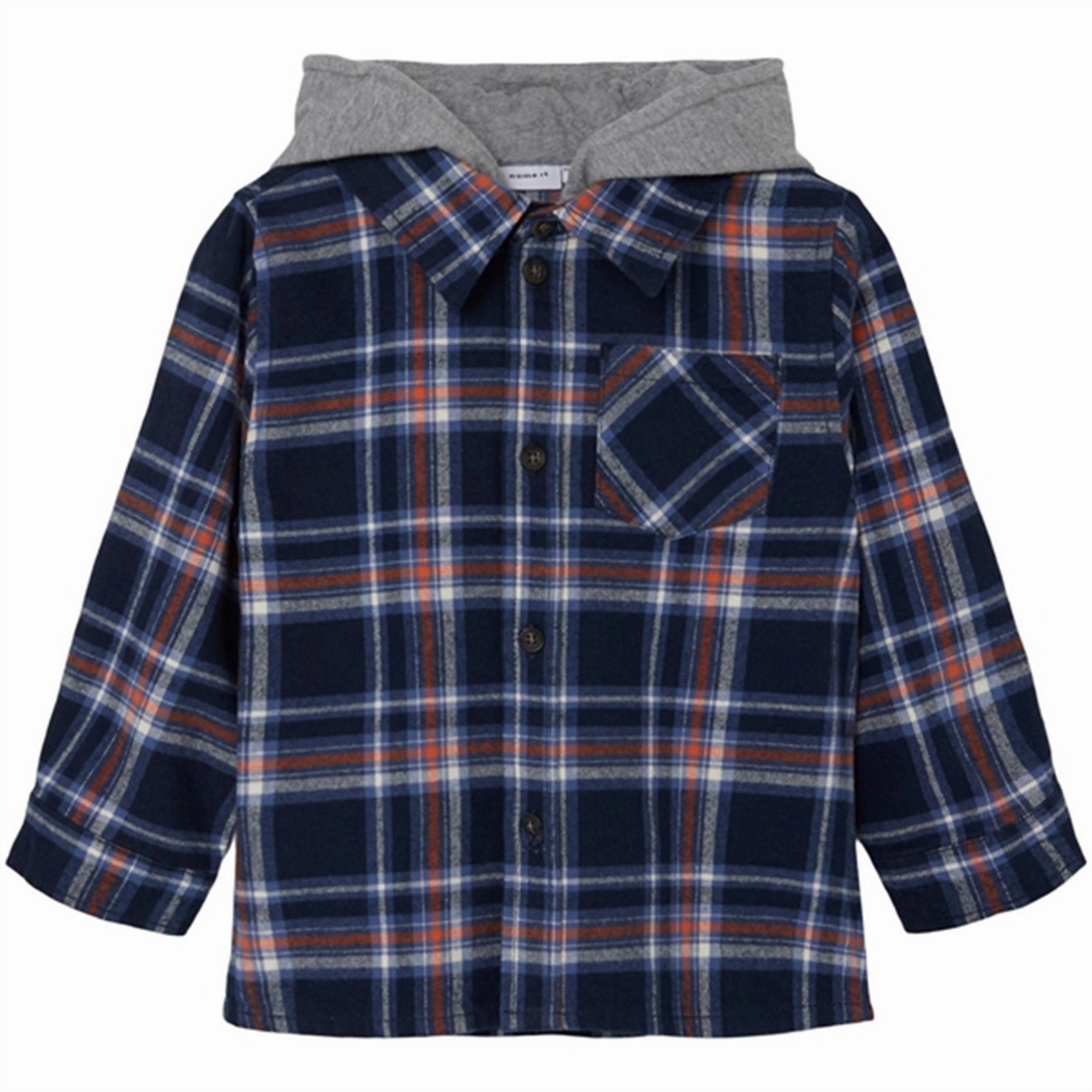 Social Meetup Comfortable Wear Name it Dark Sapphire Batin Shirt Blouse With Hood