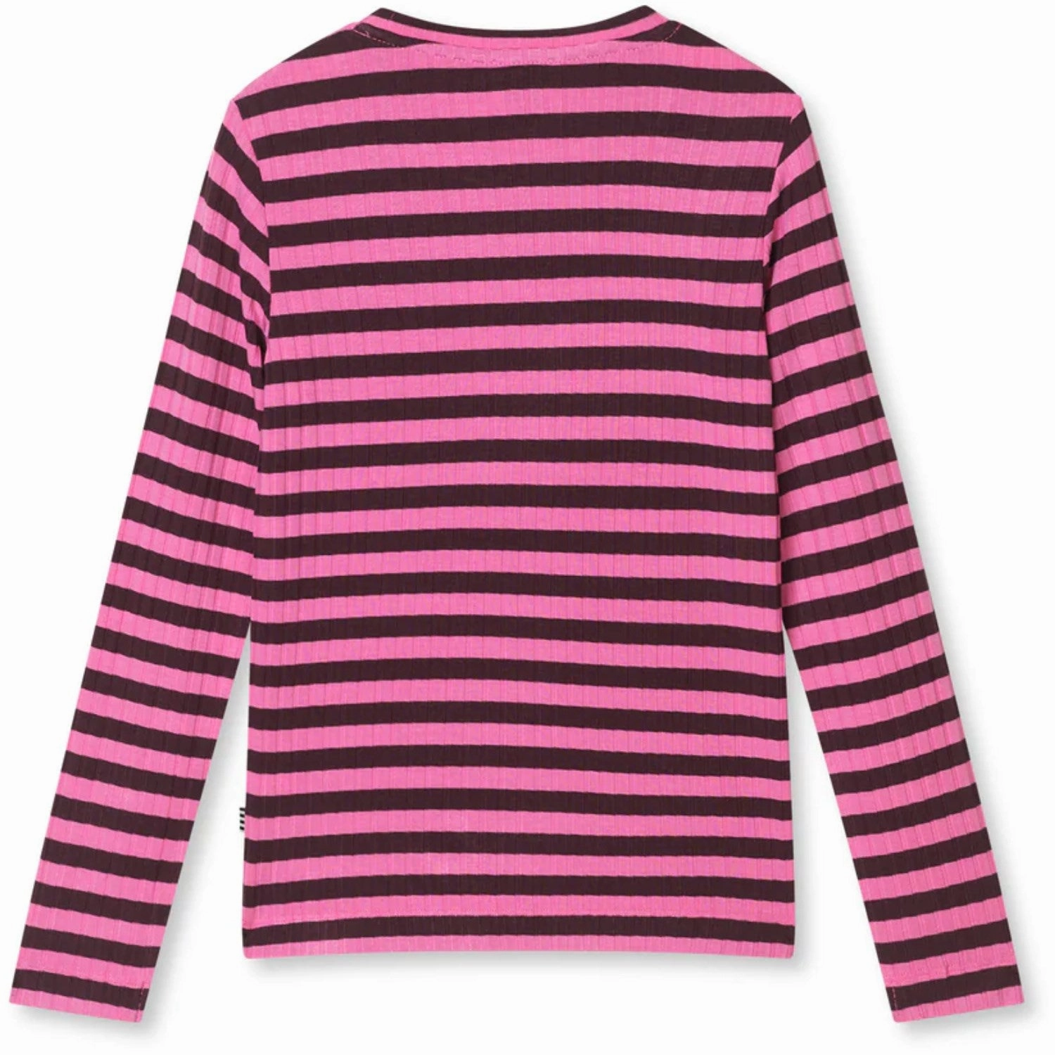 Mads N?rgaard Plum Perfect/Carmine Rose 5X5 Classic Stripe Talika Blouse Double Stitched Hems Eye-Catching Pattern