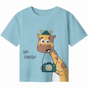 Name It Aquatic Nmmhelge Ss Nreg Top Pb Crew Neck Design