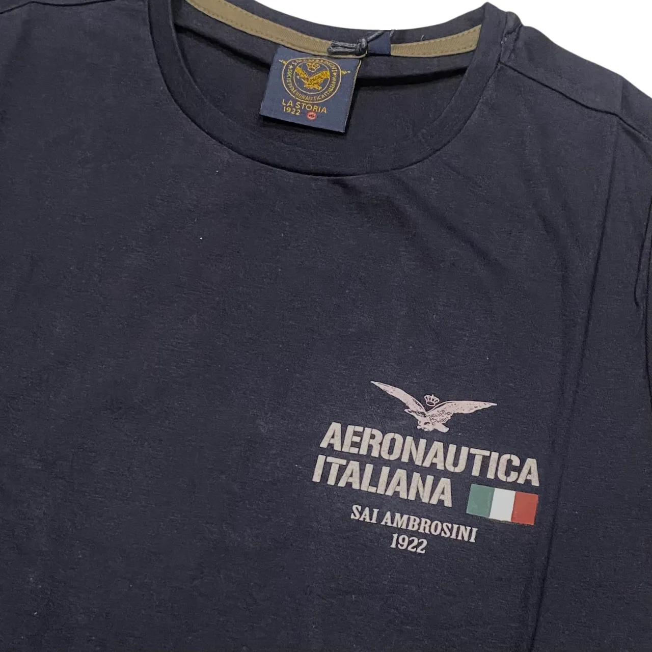 Limited Edition Aeronautica Italiana maglietta manica corta da uomo 035797U blu