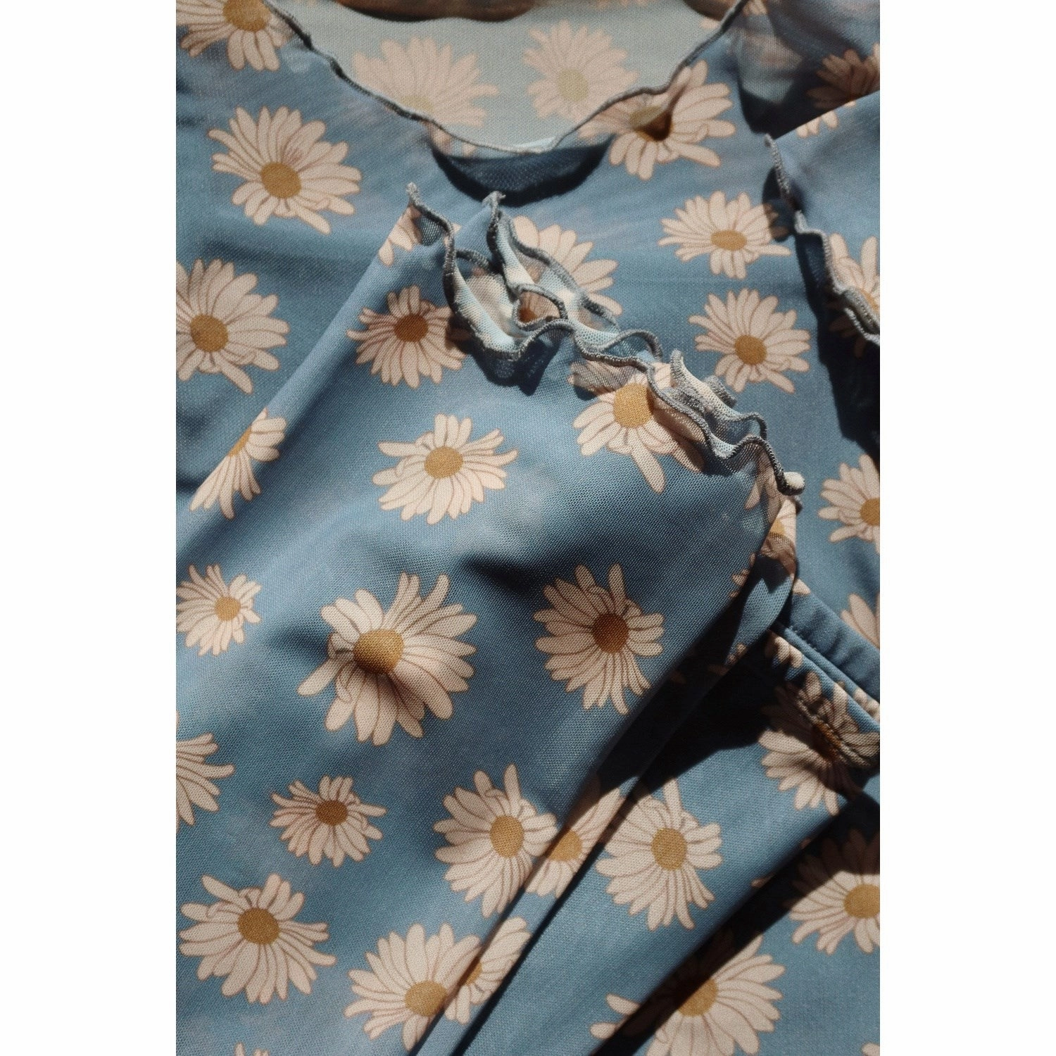 Konges Sl?jd Daisy Blue Mel T-shirt High-End Quality Anti Perspiration Lining