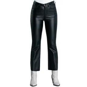 Relish Pantalone casual 5 tasche ACCIAIO a vita alta crop zampetta nero Thermal Regulating UltraSoftLining