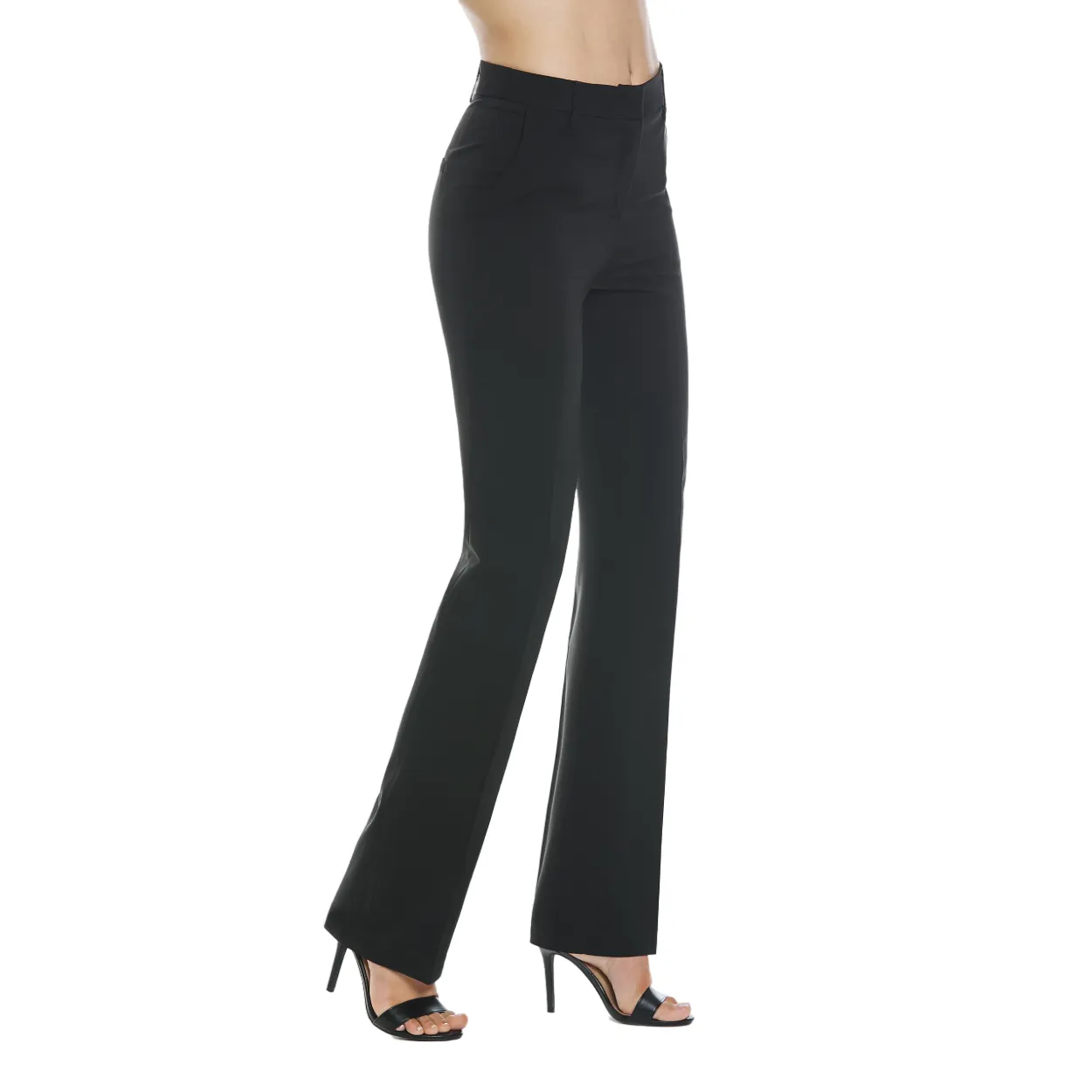 Relish pantalone casual da donna CLOES a vita alta con tasche filetto pi?? francesi RDP2407006061 nero NonChafingEdges Durable Hem