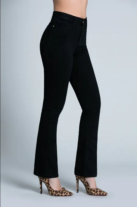 AbrasionResistantFabric Relish Pantalone Jeans da donna a vita alta con ricamo Starf_B RDA2207135011 1199 black denim