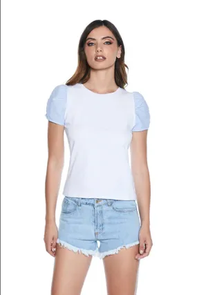 Relaxed Look Versatile Fashion Relish T-shirt manica corta da donna Sargenz RDP2201016022 bianco
