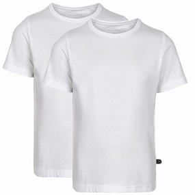 Minymo Brilliant White T-shirts Basis 32 2-pack Classic Chic DropShoulderDesign