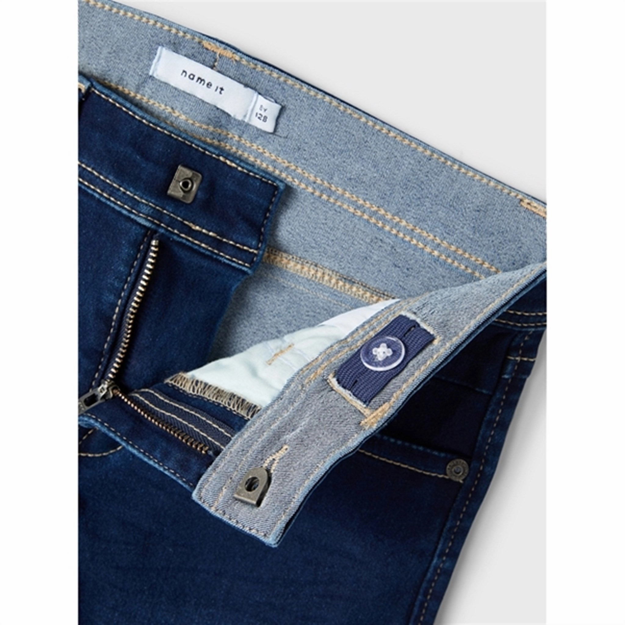 Style Forward Stretch Fit Denim Name it Dark Blue Denim Silas Slim Jeans Noos