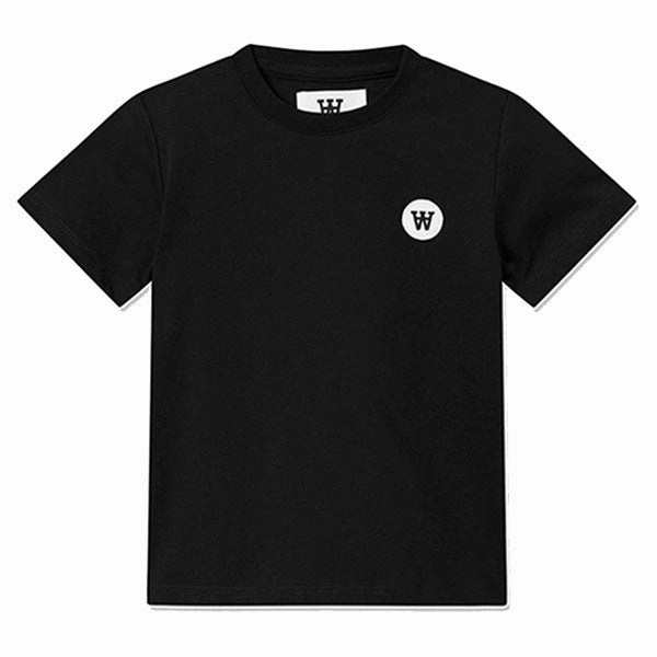 Wood Wood Black Ola T-Shirt Eco Conscious Production Fit For All