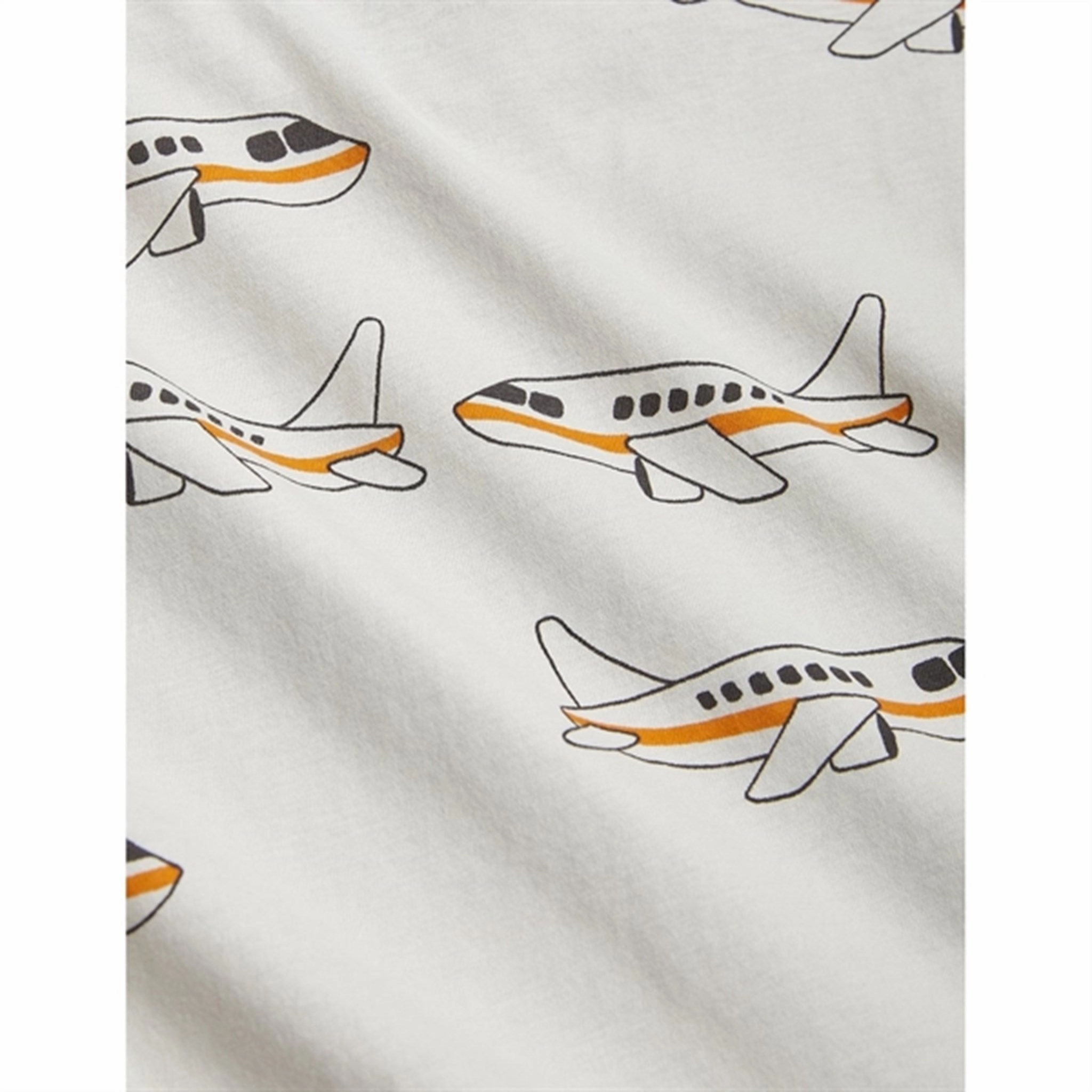 Mini Rodini Airplane Aop T-shirt Grey Short Sleeve