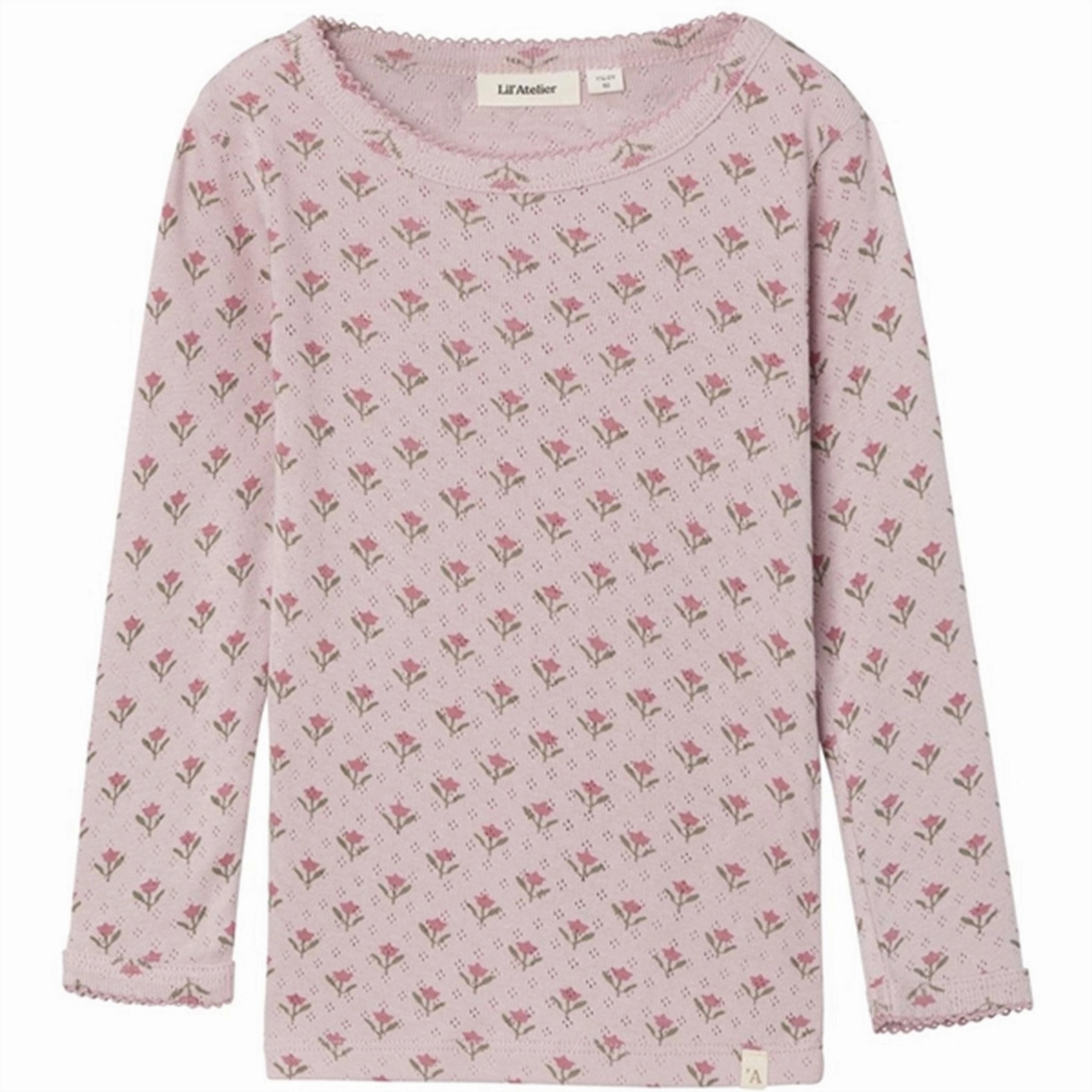 Winter Layering Double Needle Hemming Lil'Atelier Violet Ice Rachello Doa Slim Blouse