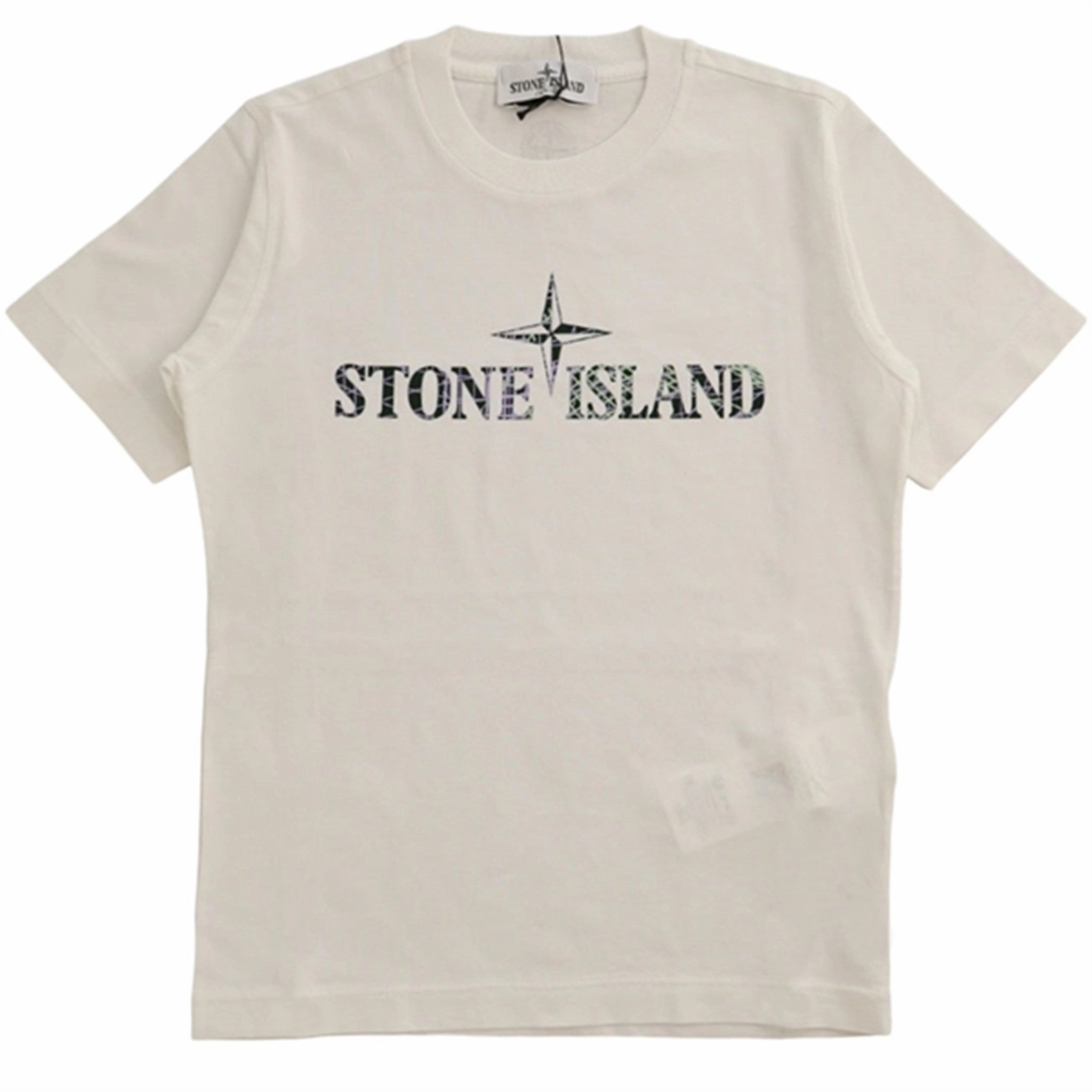 Microfiber Blend Stone Island Junior T-shirt White