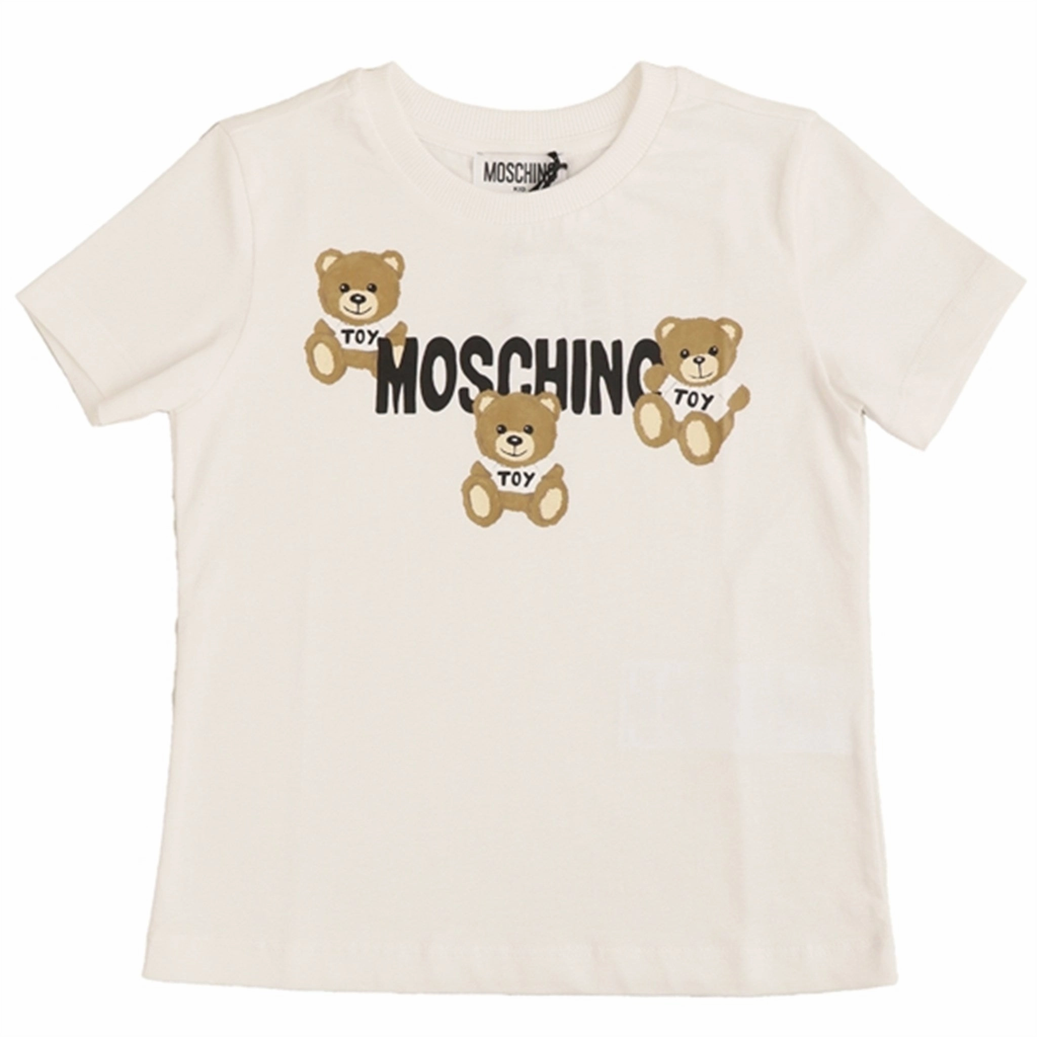 Moschino Optical White T-Shirt Hypoallergenic Fibers Adjustable Hem